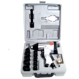 Drive Air Impact Wrench with Sockets Power Tools