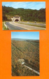 Postcards Pennsylvania Turnpike Allegheny Tunnel Cars