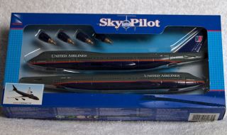 Sky Pilot Boeing 747 United Airlines Display Model ~ SHIPS FREE 