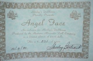 Madame Alexander 8 inch Angel Face Fromshirleys Doll House 1990 with 