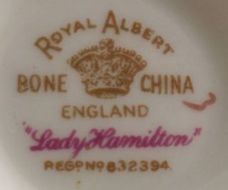 Royal Albert Lady Hamilton Cup Saucer