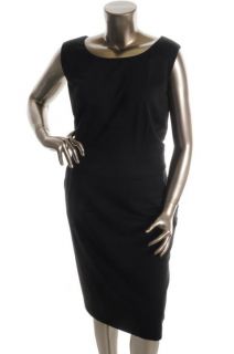 Alfani New Luxe Nest Scoopneck Sheath Little Black Dress Plus 22W BHFO 