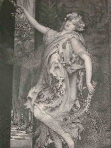 Antique Photogravure Alma Tadema The Torch Dance C1890