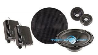 Audiobahn 6 1 2 600W Murdered Out Car Audio Stereo Component Speaker 