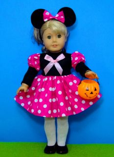   Mouse Halloween Costume for American Girl or Other 18 inch Doll