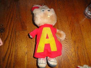 Vintage 1983 CBS Toys stuffed plush toy of ALVIN from Alvin and the 