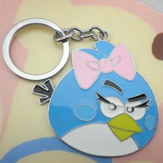   Keychain Keyring Angry Birds Toy Kids Favour Gift Blue Lady
