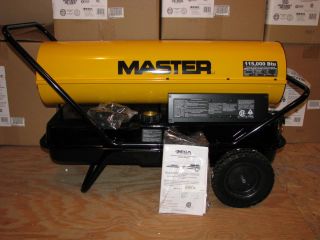 Master 115 000 BTU Kerosene or Diesel Forced Air Heater