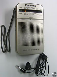Panasonic RF P50 Pocket Am FM Portable Radio Silver