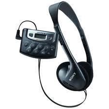 Sony Walkman Digital Am FM Radio w Headphones SRF M37W