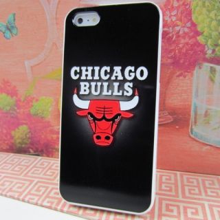 Chicago Bulls Rubber Silicone Skin Case Cover for Apple iPhone 5 5g S 