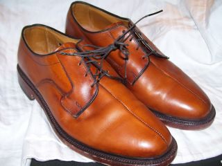 Allen Edmonds Dickson Blucher Brown Chestnut Oxford Lace Up Shoes 10 D 