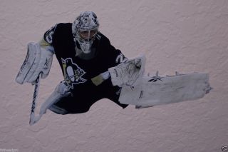 Marc Andre Fleury Mini FATHEAD Pittsburgh Penguins 6 NHL Official Wall 