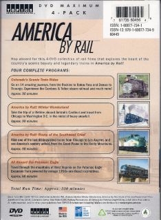 America by Rail Scenic Travel 4 DVD Deluxe Box Gift Set 781735602829 