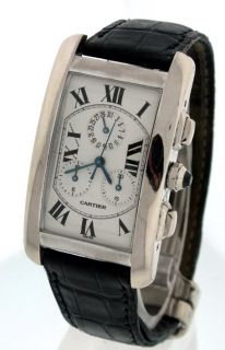 Cartier Tank Americaine Chronograph Mens Watch
