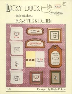Little Stitches for The Kitchen Cross Stitch Pattern