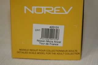 43 Norev Nissan Micra Ancel Tour de France TDF 420131
