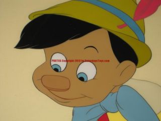 Walt Disney Pinocchio LtdEd of 275 Animation Cel with Jiminy Cricket 