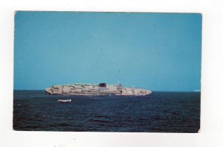 SS ANDREA DORIA Shipwreck PC Postcard NANTUCKET ISLAND Mass SINKING 