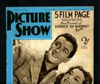 Vintage Maureen OSullivan Robert Taylor Myrna Loy Picture Show UK Mag 