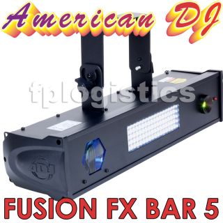 American DJ Fusion FX Bar 5 Moonflower Lighting Effect with LED Strobe 