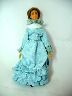 Anne Clark Victorian Mom Handpainted Dollhouse Doll