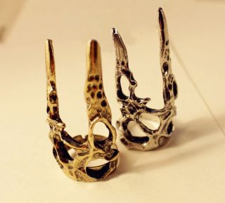 Pcs Bronze Fashion Ring Horn Men Unisex Textured Finger Ring 