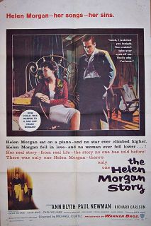 THE HELEN MORGAN STORY (1957) PAUL NEWMAN & ANN BLYTH * ORIGINAL 27X41 
