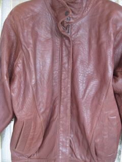 Ann Taylor Soft Leather Brown Jacket