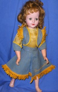 Vintage 1954 19 Annie Oakley Sweet Sue Walker Doll American Character 