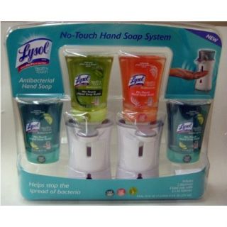   Hand Soap System 2 Dispensers 4 Refills Antibacterial Healthy