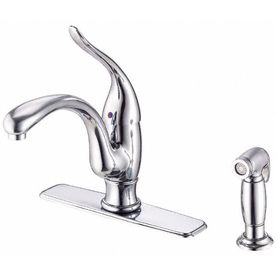 Danze Antioch Chrome 1 Handle High Arc Kitchen Faucet with Side Spray 