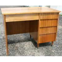  century vintage mahogany writing desk features 1 pencil drawer and 4 