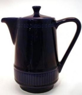 Waku Feuerfest Cobalt Blue Pottery Coffee Pot Vintage