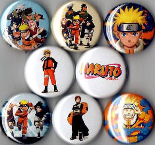 naruto 8 pins buttons badges shippuden anime new time left