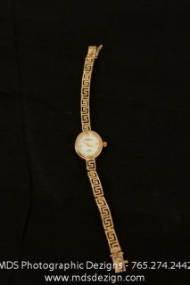Michael Anthony 14k Gold Ladies Wrist Watch with Mother of Pearl Face 