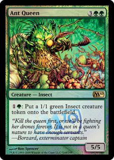 Ant Queen FOIL RELEASE PROMO X1 POOR PLAYED M10 MTG Magic Cards Green 