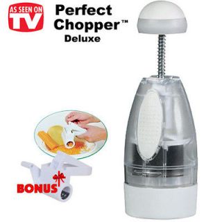   Chopper With Bonus Grater Slices Dices Chops Minces Works In Seconds