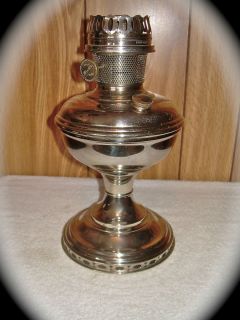Antique Aladdin Kerosene Oil Lamp Model 10 Nickel