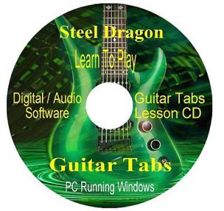 steel dragon guitar tabs lesson software cd 