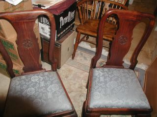 Antique Chinese Rosewood Chairs cc 1800s BEAUTIFUL PAIR OF CHAIRS