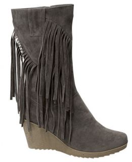 NEW Womens Hot Fashion Stylish Suede Fringe Casual Riding Wedge Boots 