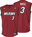   Wade Red Adidas NBA Revolution 30 Replica Miami Heat Youth Jersey