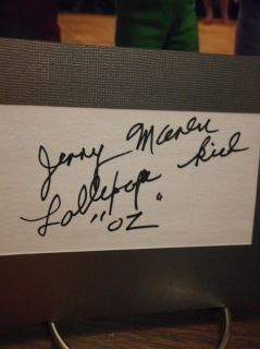 Jerry Maren Autograph Wizard of oz Display Signed Signature COA 