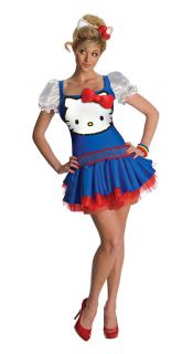 blue hello kitty classic adult costume size xs new