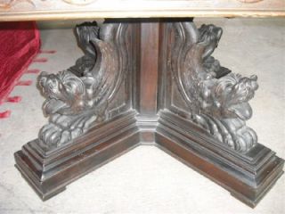 Carved Italian Antique Griffin Dining Room Table 11IT066D