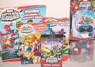 NEW marvel easter TOY basket supplies super hero squad TOYS books game 