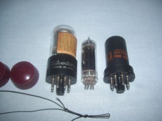 Vintage General Electric Model 124 Radio Parts Knobs Tubes Tuning Rope 