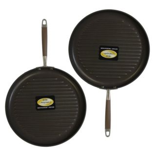 Anolon Advanced 82248 12 Round Shallow Grill Pan Skillet Nonstick 