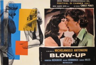 Blow Up 1967 Italian 18x26 Film Poster L B Antonioni
